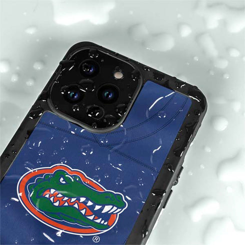 University of Florida Blue Jersey iPhone 15 Pro Waterproof Case